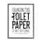 Stupell Industries Changing Toilet Paper Not Optional Funny Bathroom Phrase Framed Wall Art